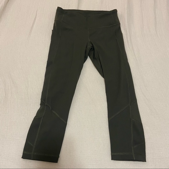 Lululemon Pace Rival Crop Leggings dark olive - Picture 5 of 6
